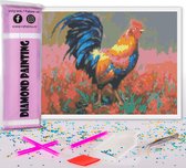 Compleet Full Diamond Painting voor volwassenen en kinderen - Haan kippen - 30x40cm volledig pakket met accessoires - Cadeau tip