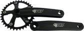 VWP Crankstel 36T BMX Mini-Junior 170mm zwart