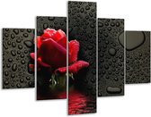 Peinture sur verre rose | Rouge, noir, blanc | 100x70cm 5Liège | Tirage photo sur verre |  F000864