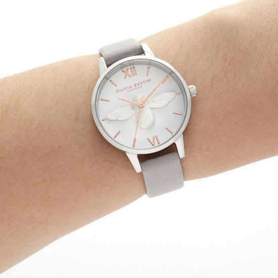Olivia Burton Montre-bracelet art déco 30 mm en émeraude et or