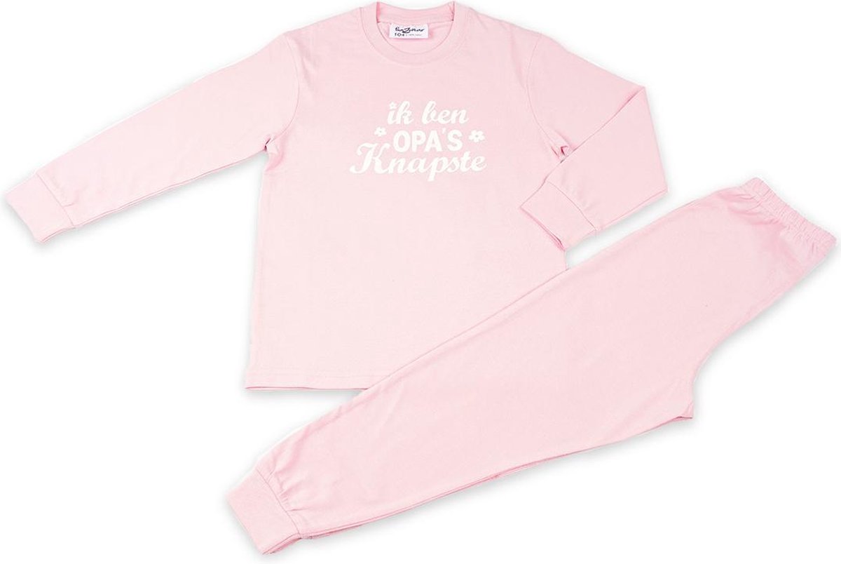 Fun2Wear - Pyjama Opa's Knapste - Roze - Maat 104 - Meisjes