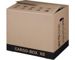10 x CARGO-BOX Verhuisdoos SMARTBOXPRO XS - 46 x 35 x 40 cm - bruin