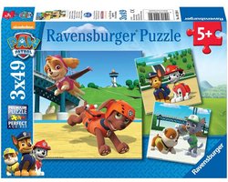 Ravensburger PAW Patrol: Team op 4 Poten - 3x49 stukjes - kinderpuzzel