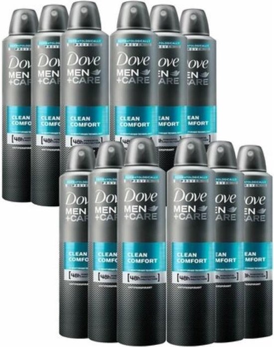 Dove XL Deo Spray Men+Care - Clean Comfort - JUMBOPAK - 12 x 250 ml | bol