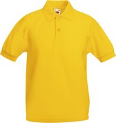 Fruit Of The Loom Kinder / Kinderen Unisex 65/35 Pique Polo Shirt (2 stuks) (Zonnebloem Geel)