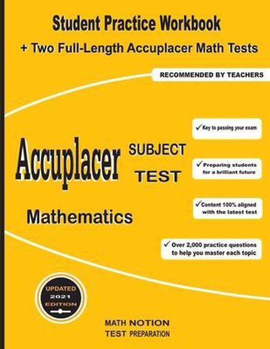 Accuplacer Subject Test Mathematics - cover