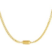 Ketting - Badass - Gold plated - Met luxe hanger