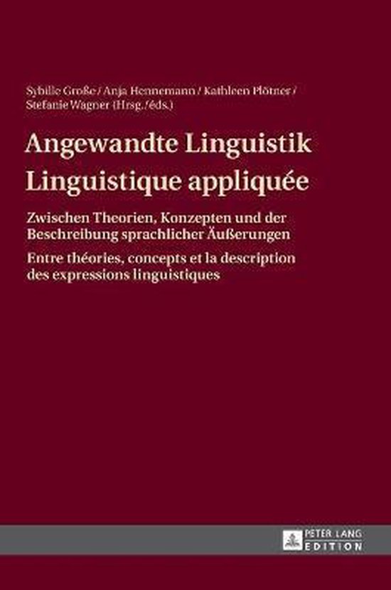 Angewandte Linguistik / Linguistique appliquée - cover