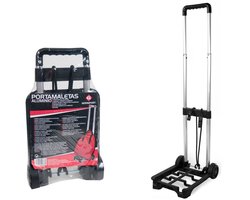Gerimport Steekwagen - aluminium - opvouwbaar - 24 x 8 x 43 cm - transport - trolley