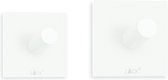 Zack - DUPLO - handdoekhaak - vierkant - zelfklevend - set/4 - kleur wit