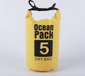 Nixnix Waterdichte Tas - Dry bag - 5L - Geel - Ocean Pack - Dry Sack - Survival Outdoor Rugzak - Drybags - Boottas - Zeiltas