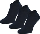 Eureka - 3 Paar sneaker Socks van bamboe - Met 80% Bamboe vezel - Maat 35/38 - Zwart