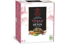 Thes de la Pagode - Groene thee Yinpur - Detox - Steranijs en Kurkuma - Biologisch (18 theezakjes)