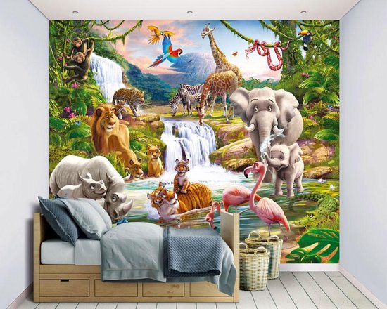 Walltastic Kinderbehang - Jungle Safari - 305 x 244cm - walltastic