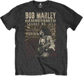 Bob Marley Heren Tshirt -XL- Hammersmith '76 Eco Zwart