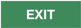 Exit bord met tekst - kunststof 400 x 150 mm