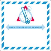 Time & temperature sensitive label 300 x 300 mm