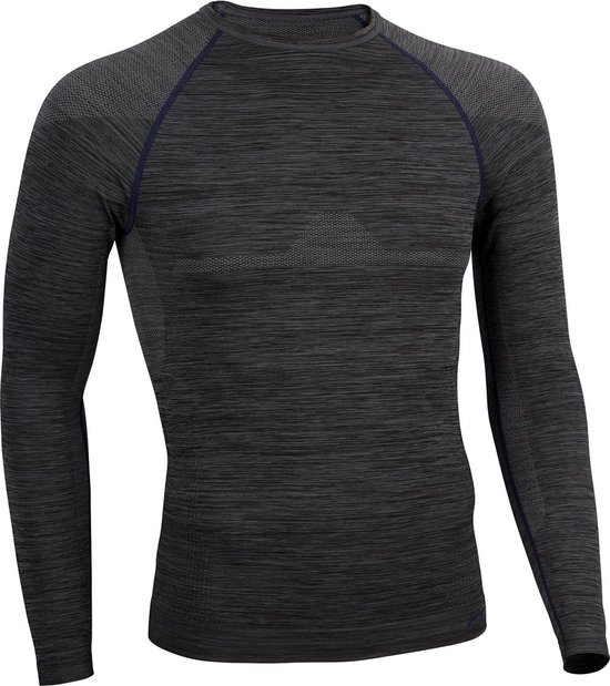 Avento Thermoshirt Superior - Mannen - Zwart/Donkerblauw - Maat XL
