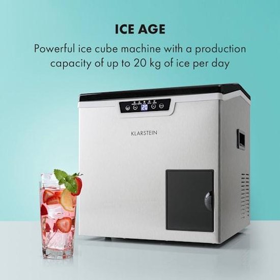 Icefestival Cube, Ice Cube Maker, 400W, 1.9l, 20kg / 24h Ice mould