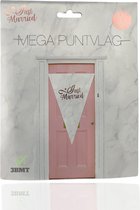 3BMT Just married versiering - deur vlag - 100 x 150 cm