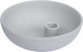 Storefactory Lidatorp kandelaar lichtgrijs S -  keramiek - Ø 15 centimeter x 5 centimeter - Kandelaars