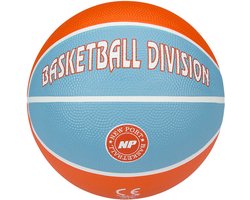 foto van New Port Mini Basketbal Print - Oranje/Aqua/Wit - 3