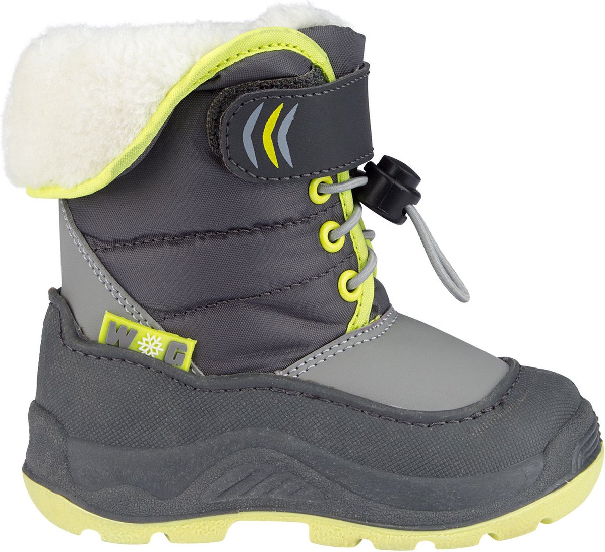 Winter-grip Snowboots Jr Hoppin’ Bieber /Lichtgroen 24 Antraciet