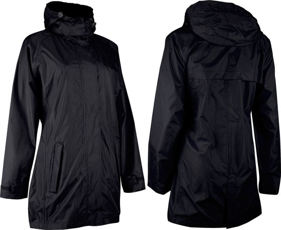 Ralka Regenjas Deluxe Lang Model - Dames - Zwart/Aqua - 42