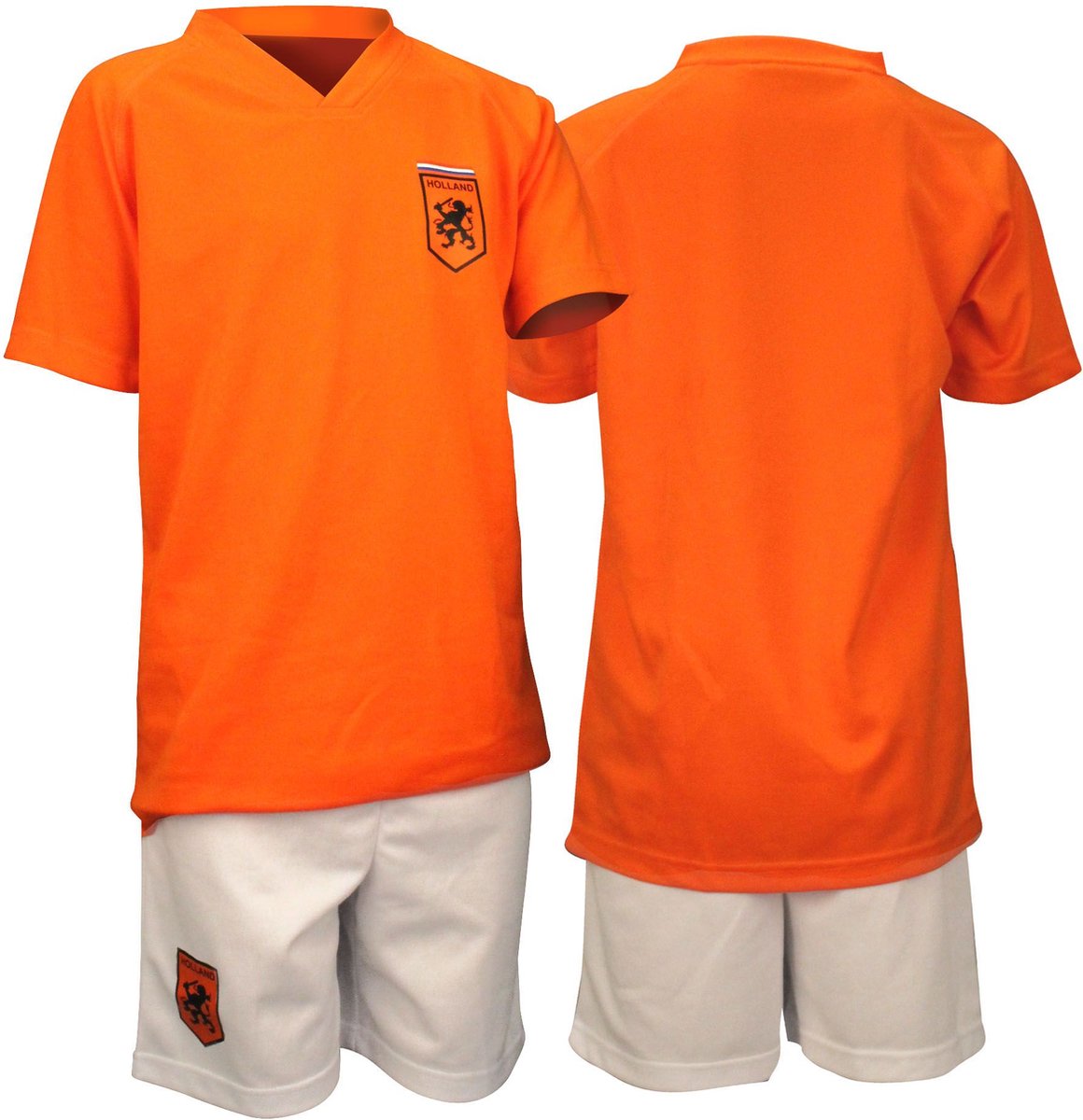 Avento Voetbalset Supporter - Kinderen - Oranje/Wit - Oranje t-shirt - Maat 152