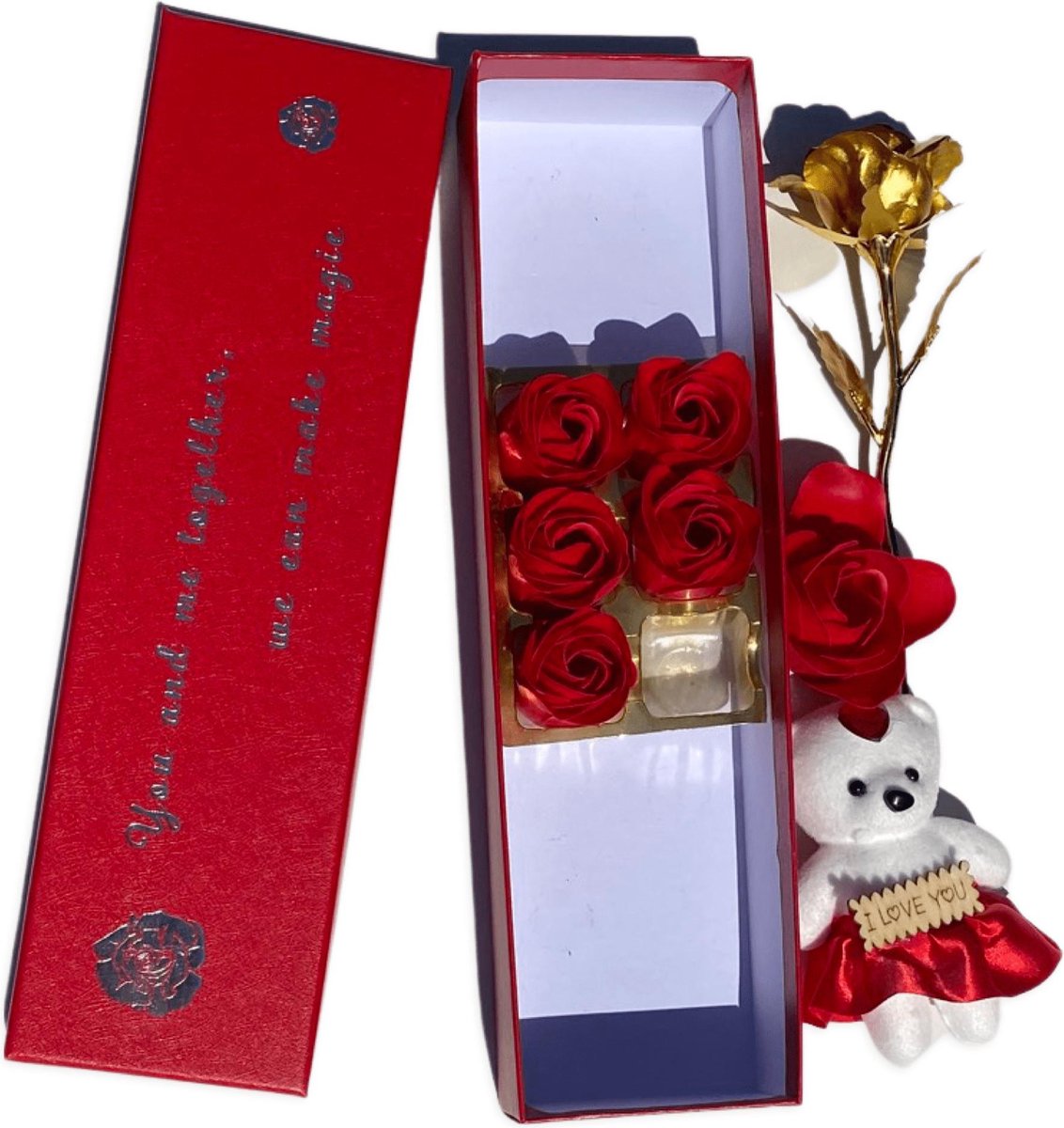 Valentijn roos - Valentijn cadeautje voor haar - Giftset vrouw - Valentijns  cadeautjes... | bol.com