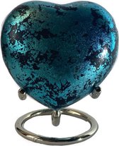 Mini urn hart Turquoise Ocean Galaxy 13204