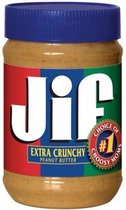 Jif Extra Crunchy Peanut Butter 12 x 454 gram