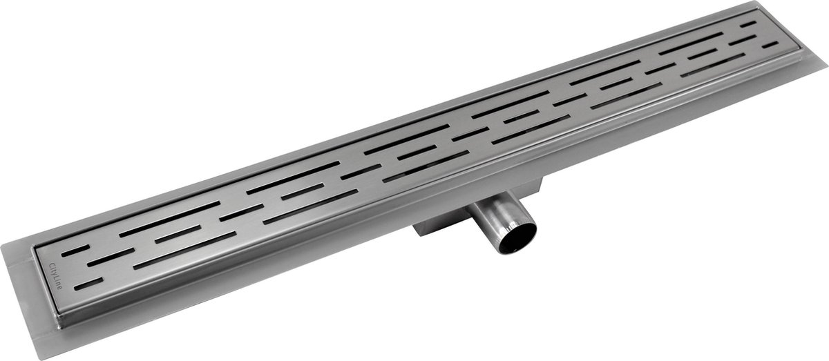 CityLine douchegoot - RVS - 90cm - Zijuitloop - Standaard rooster
