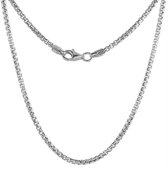 Velini jewels-1.2MM box halsketting-925 Zilver Ketting-45cm met lobster lock