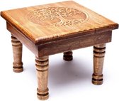 Table d'appoint en bois Arbre de Vie (30 x 30 x 23 cm)