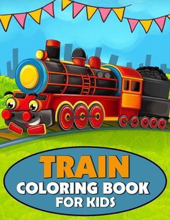 Train Coloring Book for Kids