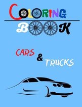 Coloring Book for boys cars & trucks