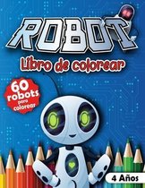 Robot libro de colorear