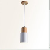 WiseGoods Luxe Moderne Hanglamp - Nordic Design - Scandinavische Lamp - Woondecoratie - Hout - Slaapkamer Decoratie - Wit