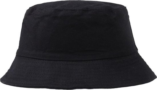 Hoed - Vissershoedje - Bucket Hat - Heren Dames - Zwart - Zonnehoed
