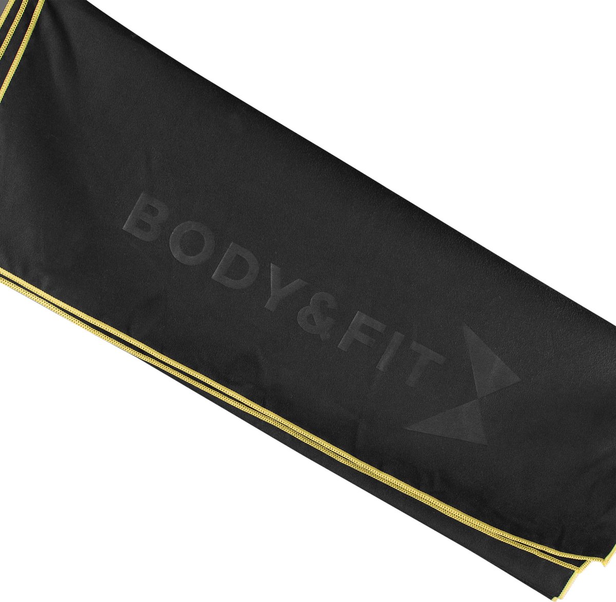 Body & Fit Mircovezel Handdoek - Sporthanddoek - Micro fiber - Zwart
