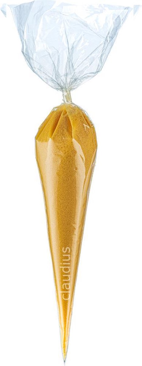 Goedkoopste Scrubzout Appel-Kaneel - 300 gram in puntzak transparant - set van 6 stuks - Hydraterende Lichaamsscrub