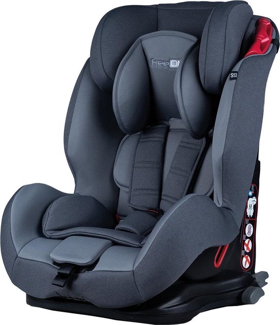 FreeON autostoel Karma Fix Grijs (9-36kg) - Groep 1-2-3 autostoel voor  kinderen van 9... | bol.com