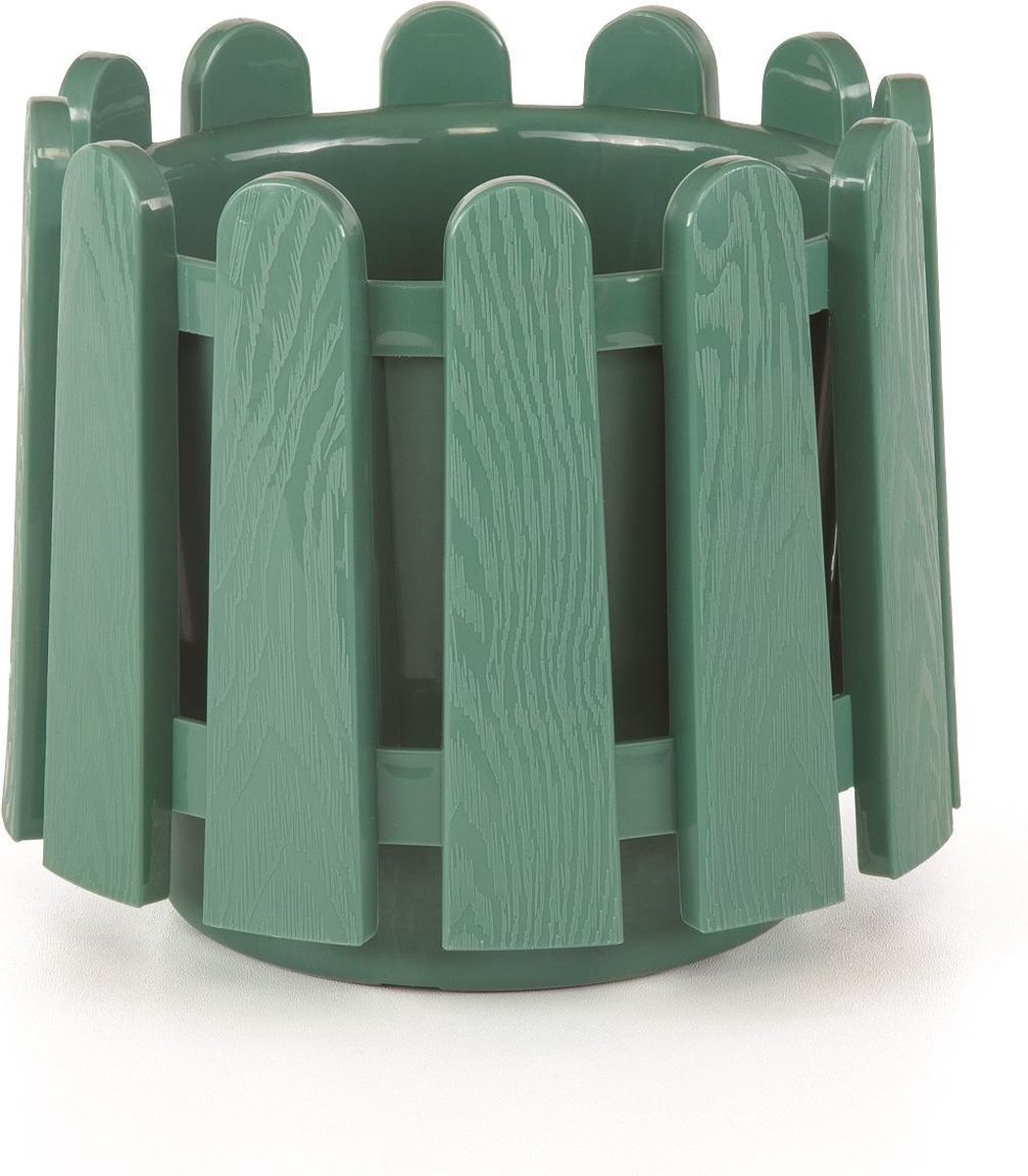 Groene ronde bloembak & waterdrainage 14L smart-pot bloempot UV bestendig