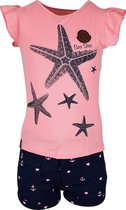 Babes & Binkies Setje Seastar Kids Roze, Blauw - Maat 98/104