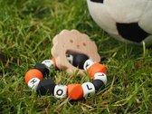 Bijtring Holland 2, oranje Nederland Woollyz siliconen bijter