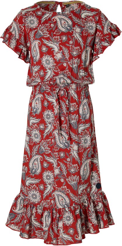 Levv jurk Maelyn Stone Red Paisley