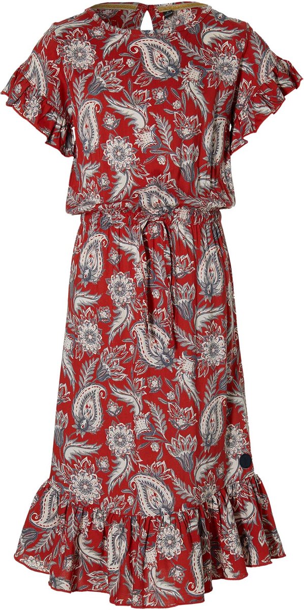 Levv jurk Maelyn Stone Red Paisley - maat 116