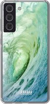 6F hoesje - geschikt voor Samsung Galaxy S21 FE -  Transparant TPU Case - It's a Wave #ffffff