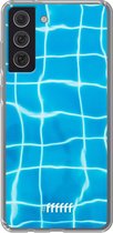 6F hoesje - geschikt voor Samsung Galaxy S21 FE -  Transparant TPU Case - Blue Pool #ffffff